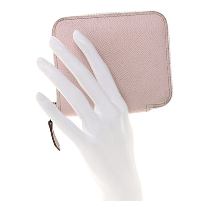 Epsom Silk'In Compact Wallet Mauve Pale Vert Pale