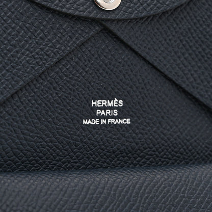 Epsom Verso Calvi Duo Card Case Bleu Indigo