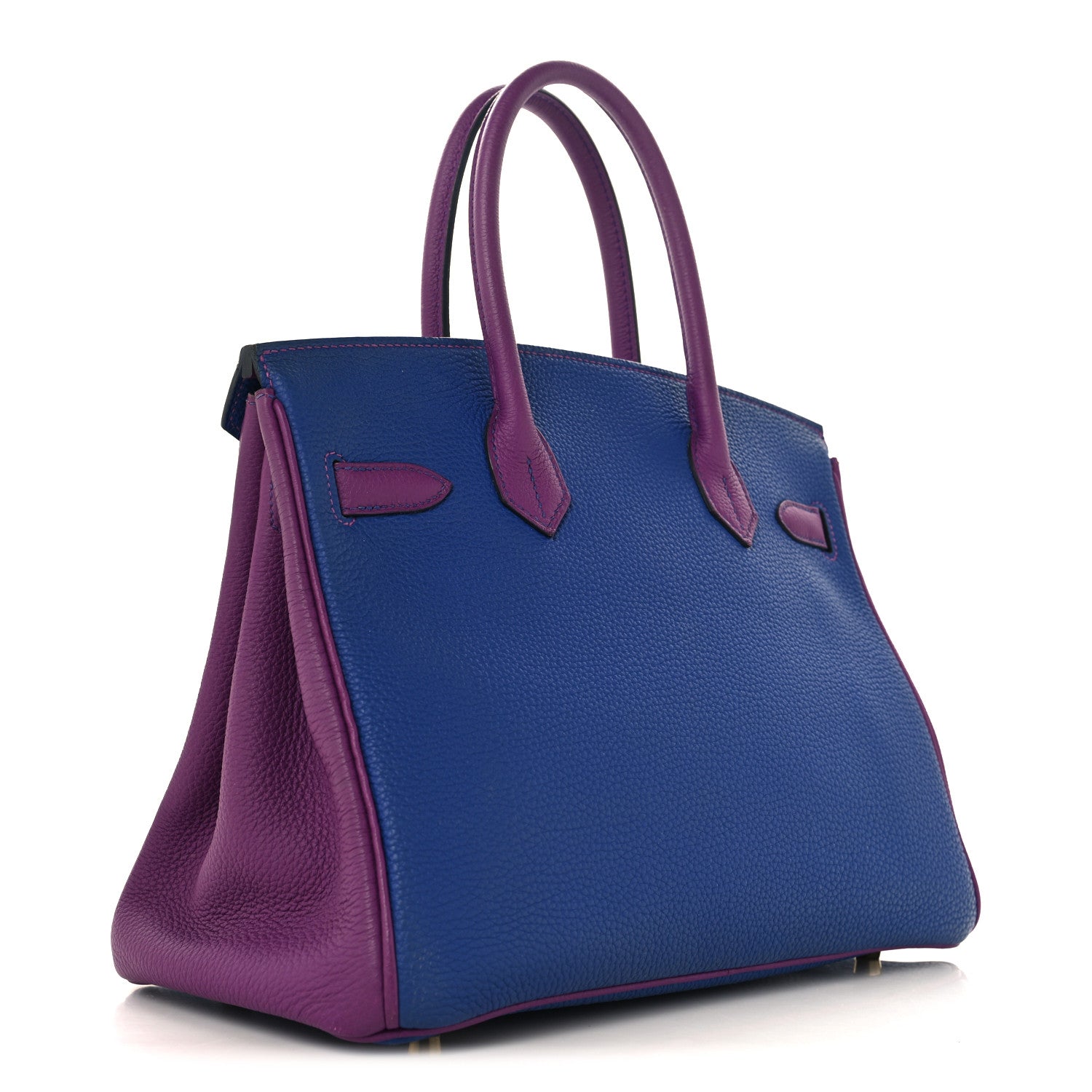 Togo Horseshoe Birkin 30 Blue Electrique Anemone