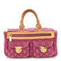 Monogram Denim Neo Speedy Fuchsia