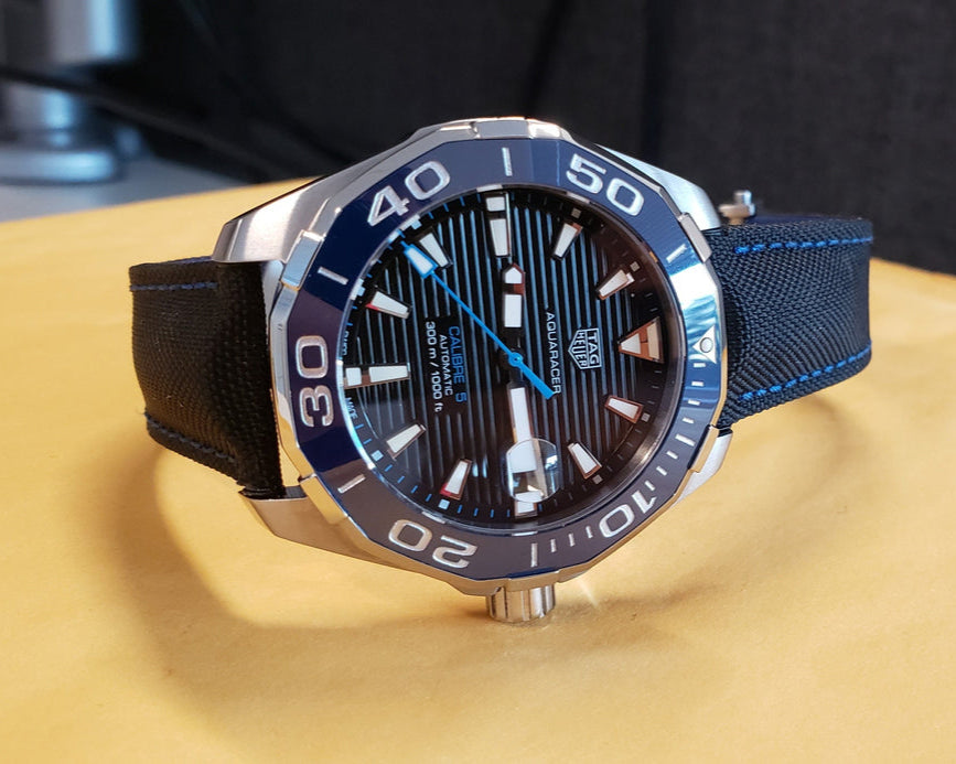 Tag Heuer Aquaracer Blue Dial Watch for Men - WAY211B.FC6363