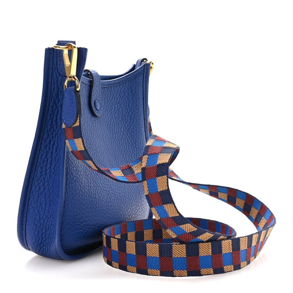 Taurillon Clemence Maxi Quadrille Evelyne TPM Royal Bleu Bleu Bill Biscuit Rouge H