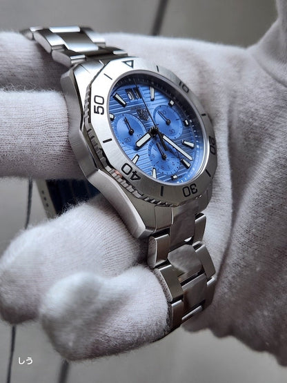 Tag Heuer Aquaracer Professional 200 Date Blue Dial Silver Steel Strap Watch for Men - CBP1112.BA0627