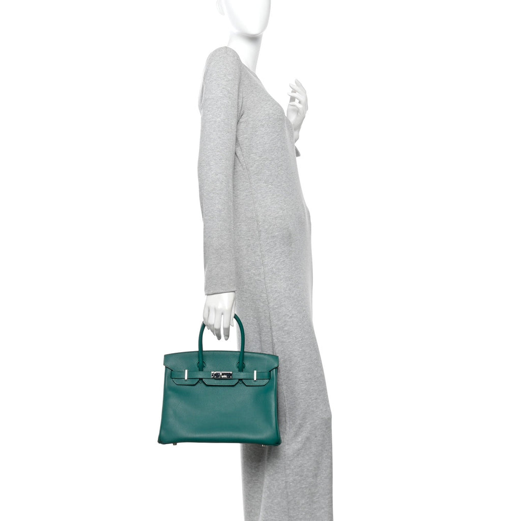 Epsom Birkin 30 Malachite