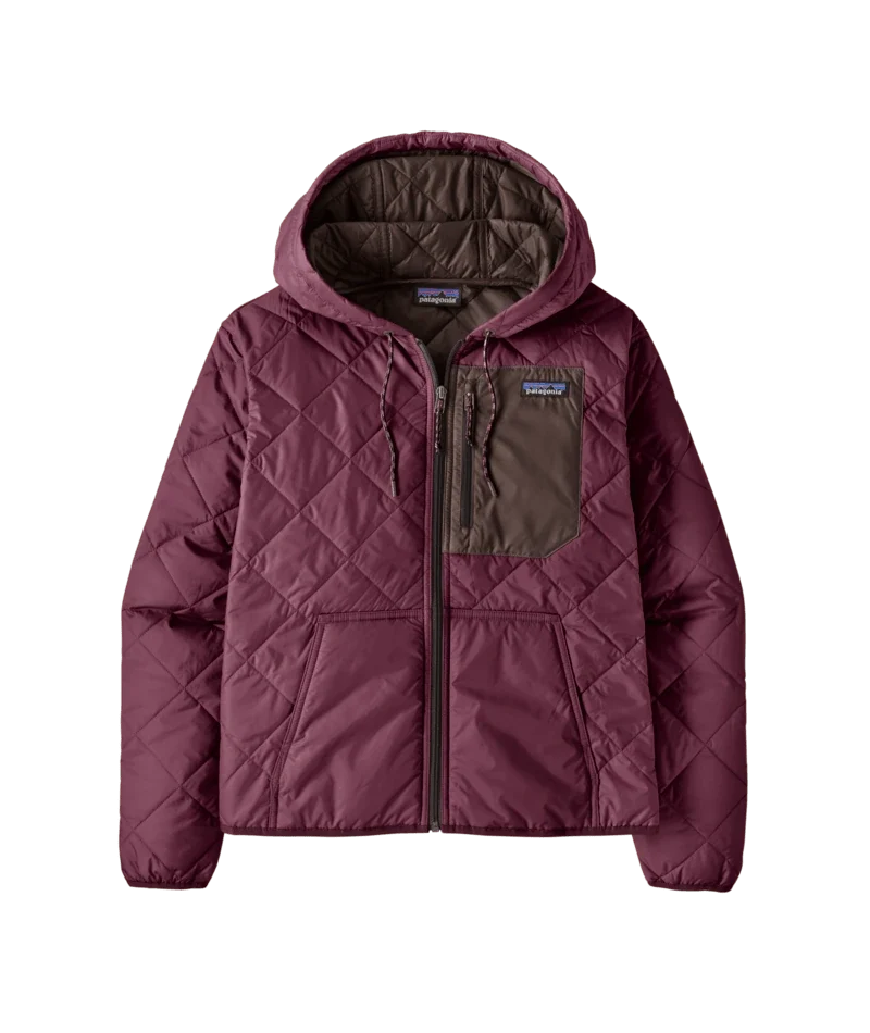 Patagonia Diamond Quilted Bomber Hoody - Women's - Recycled Quilted Fleece Bomber Jacket