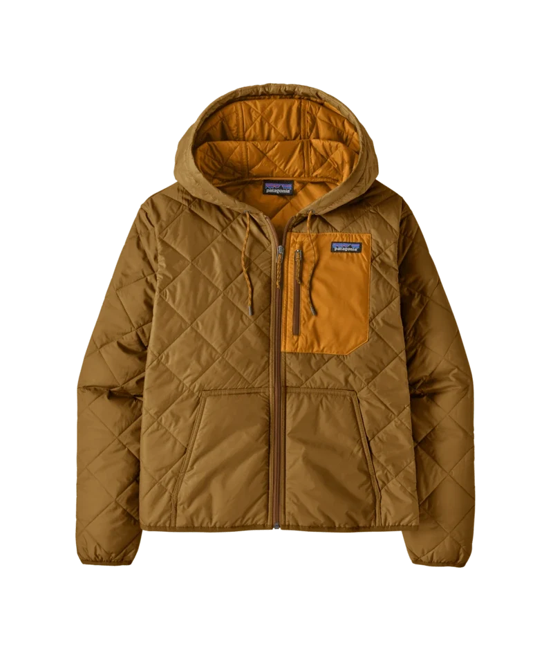 Patagonia Diamond Quilted Bomber Hoody - Women's - Recycled Quilted Fleece Bomber Jacket