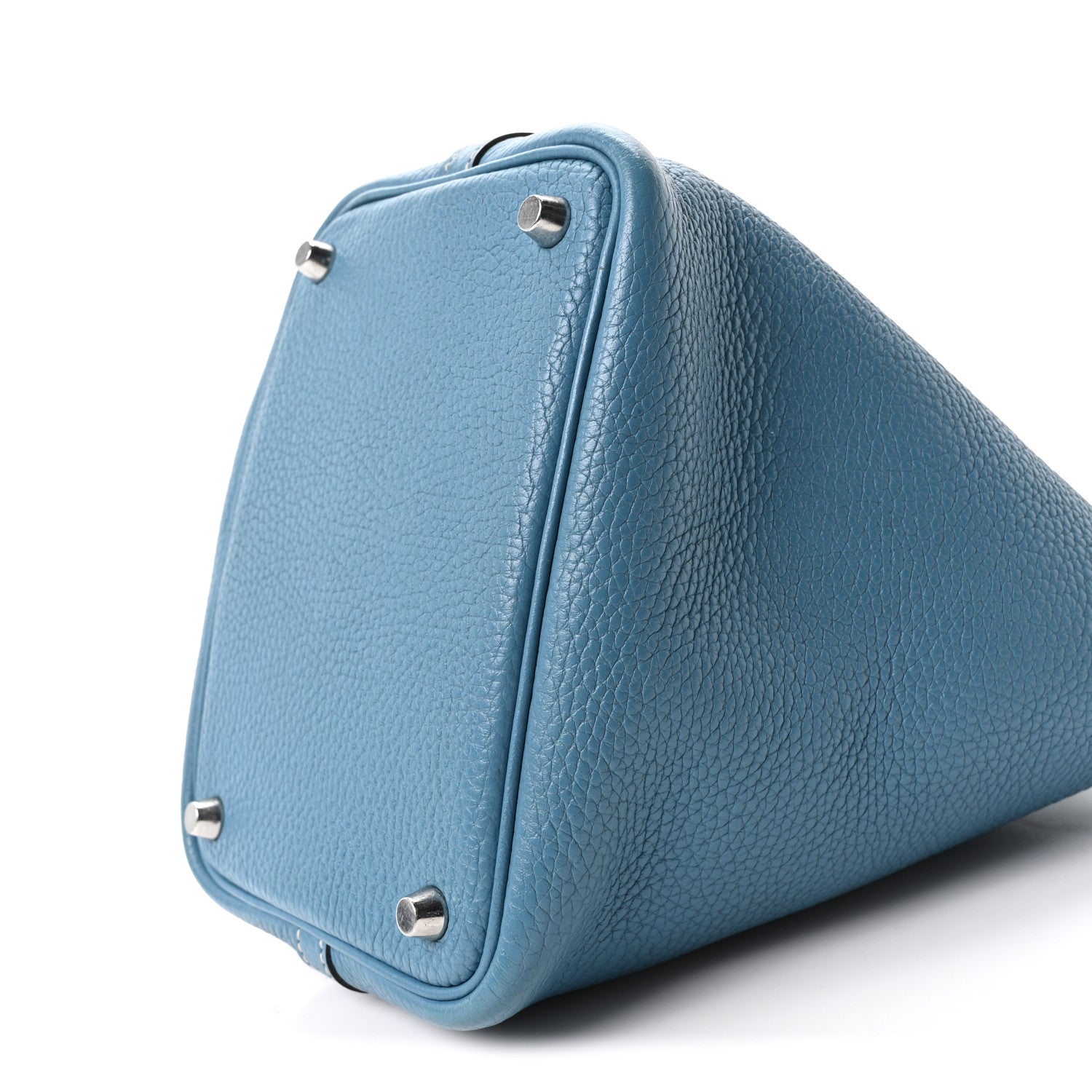 Taurillon Clemence Picotin Lock 18 PM Blue Jean