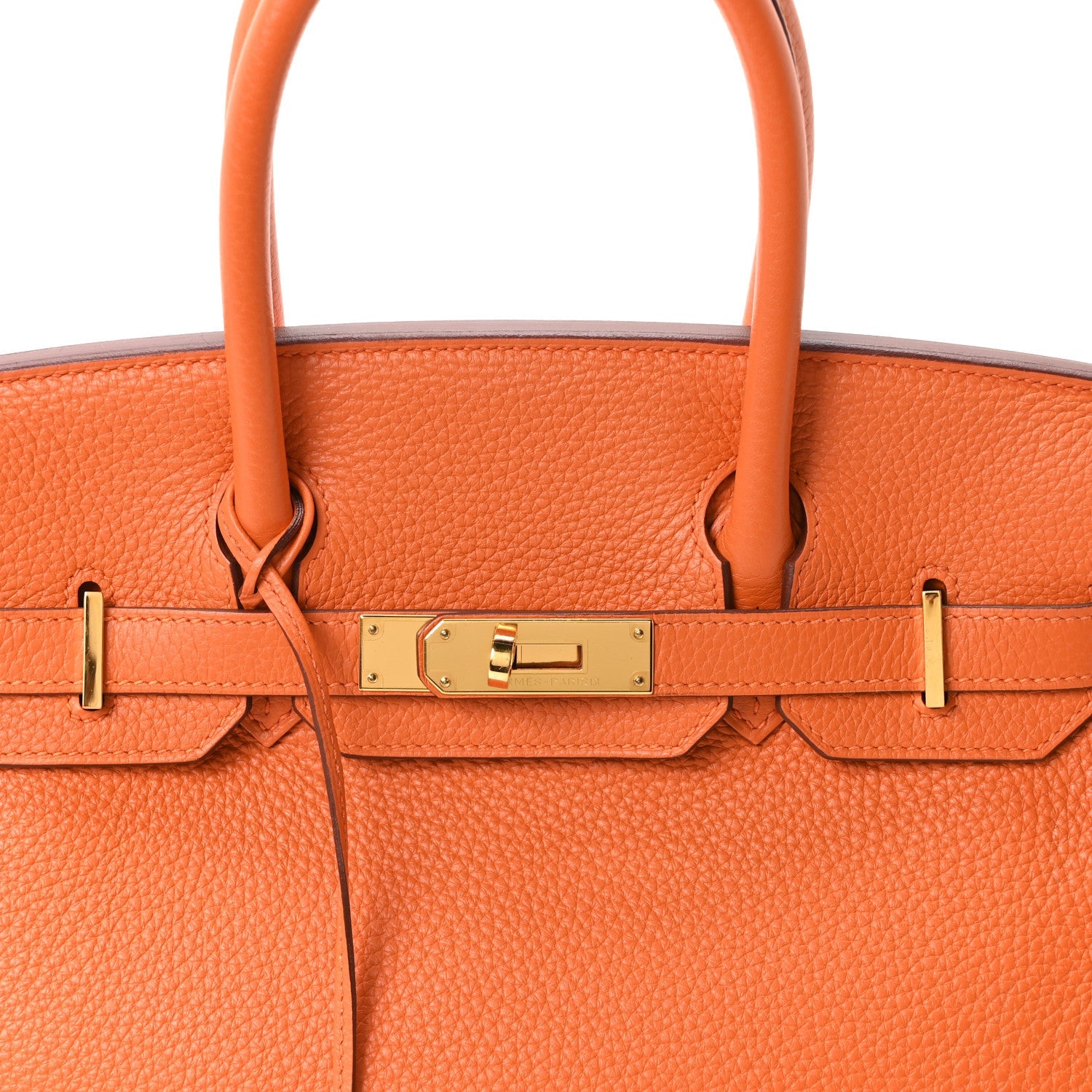 Taurillon Clemence Birkin 30 Orange