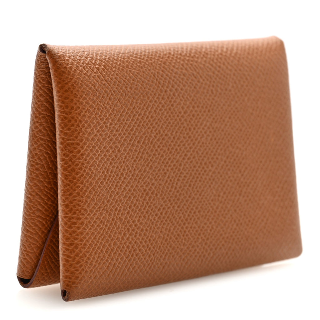Epsom Calvi Duo Card Case Gold
