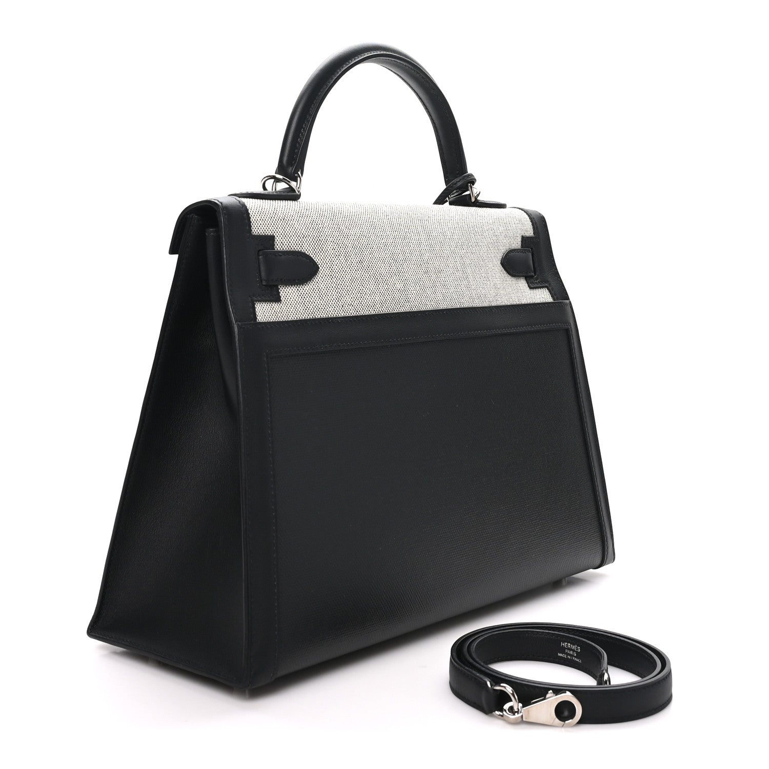 Berline Toile Swift Kelly Sellier 32 Black Ecru