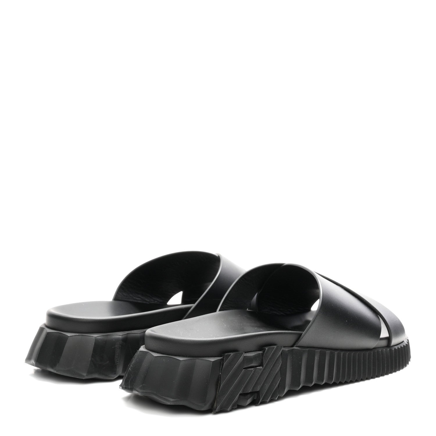 Nappa Mens Infra Sandals 42 Black
