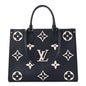 Empreinte Monogram Giant Onthego MM Navy Creme