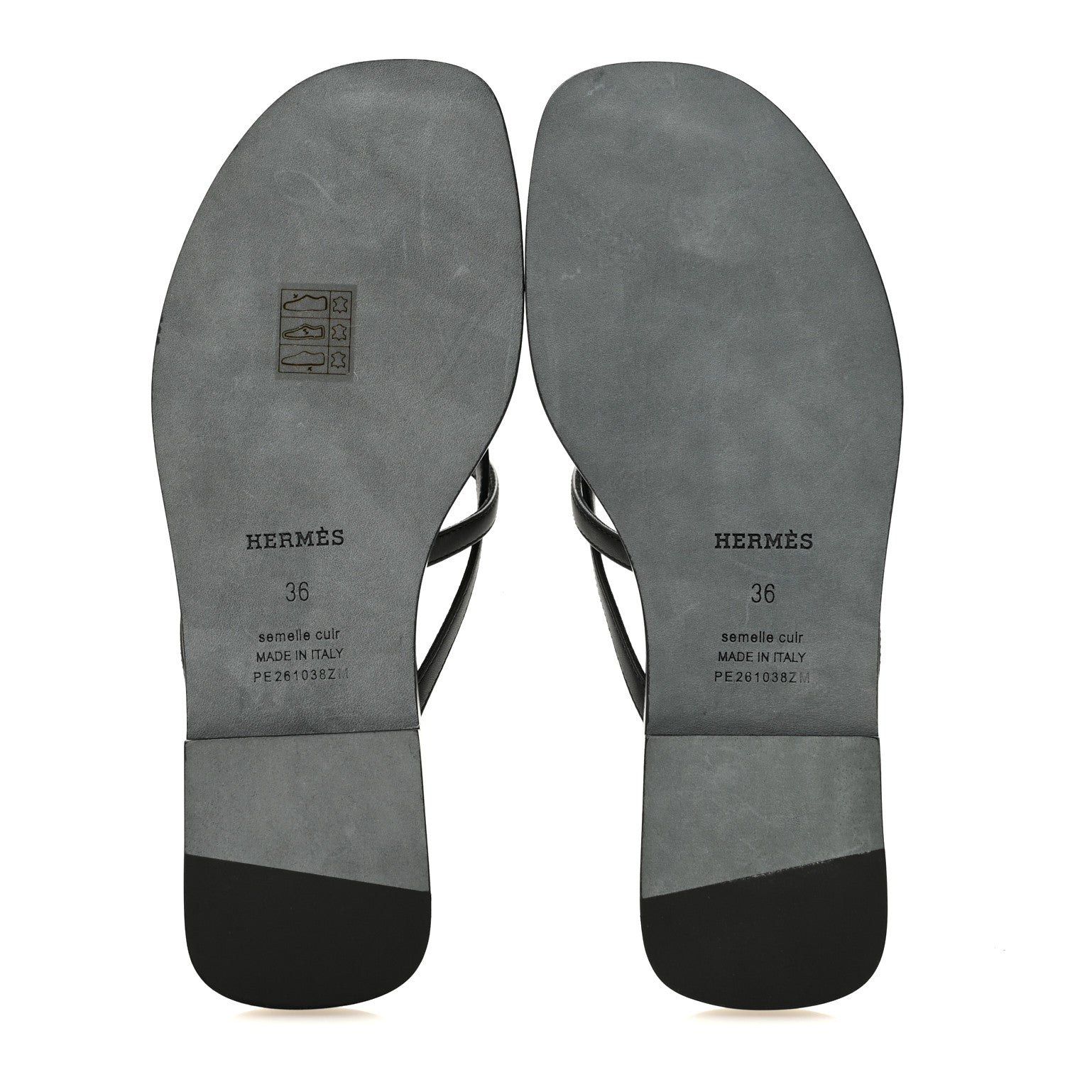 Calfskin Miss Sandals 36 Black