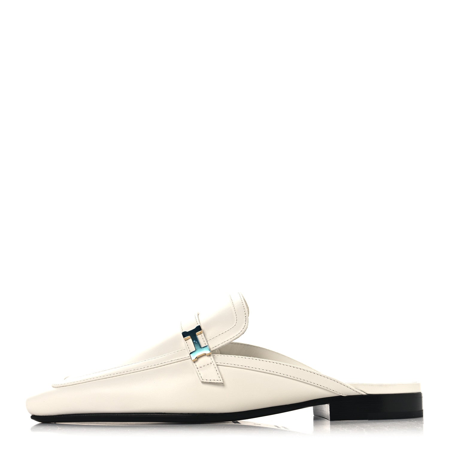 Calfskin Womens Groupie Mules 35 White