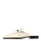 Calfskin Womens Groupie Mules White