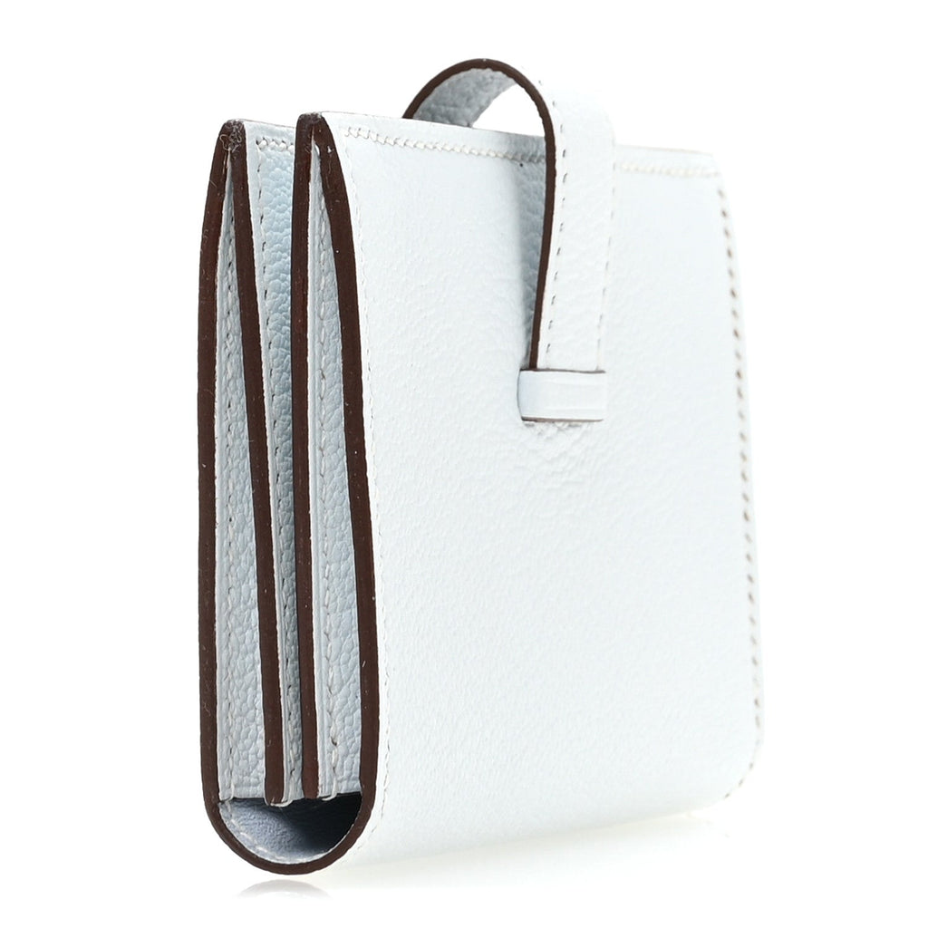 Chevre Mysore Bearn Card Holder Wallet Bleu Brume