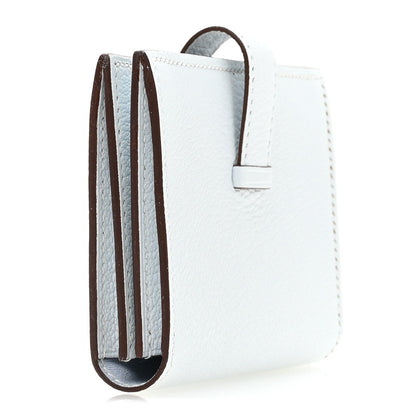 Chevre Mysore Bearn Card Holder Wallet Bleu Brume