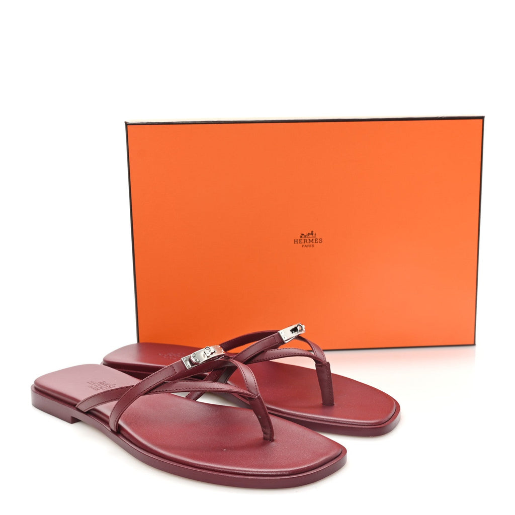 Calfskin Miss Sandals 39 Rouge H