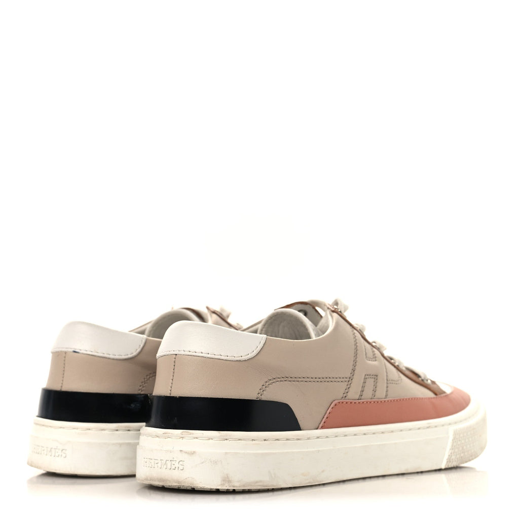Calfskin Deep Sneakers 36 Multicolor White Gold