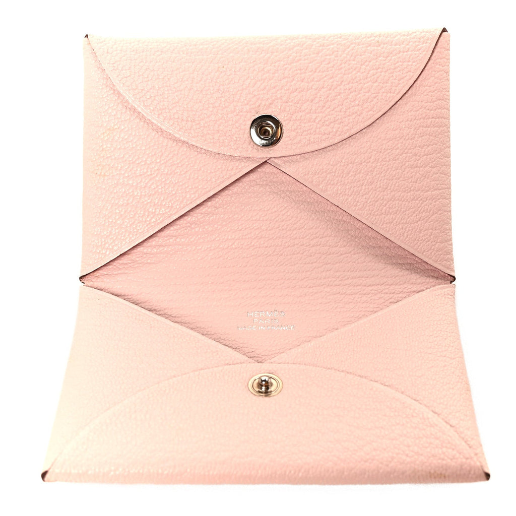 Chevre Mysore Calvi Card Case Mauve Pale