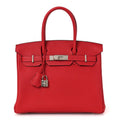 Togo Verso Birkin 30 Rouge Vif Rouge H