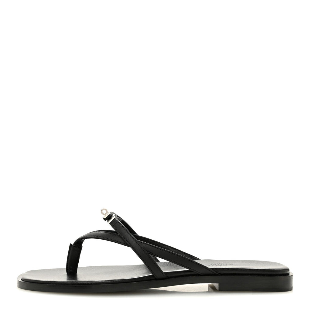Calfskin Miss Sandals 36 Black