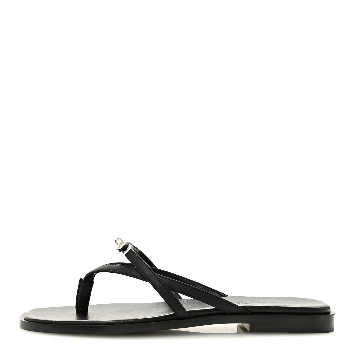 Calfskin Miss Sandals 36 Black