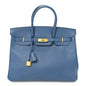 Epsom Birkin 35 Bleu Agate