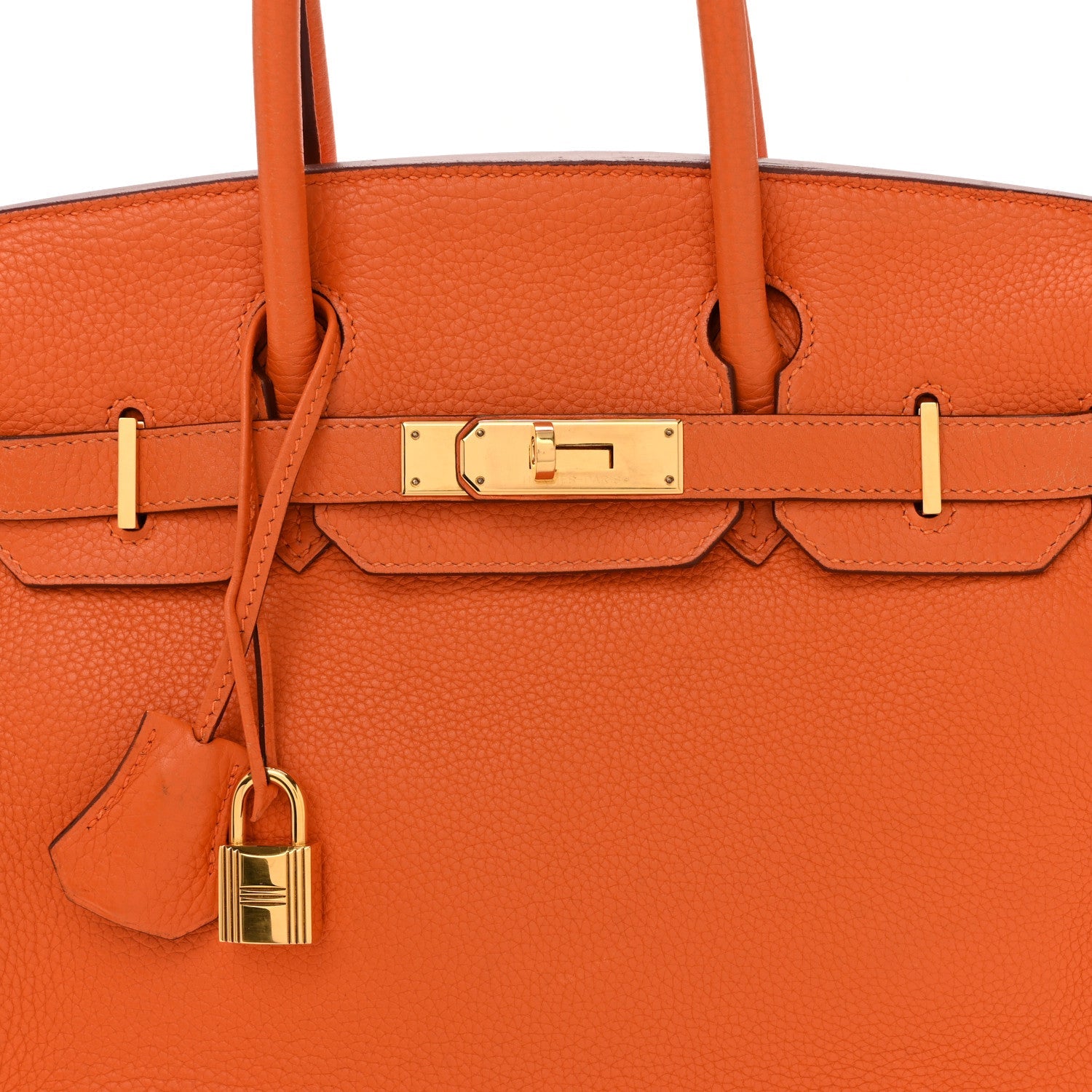 Taurillon Clemence Birkin 30 Orange