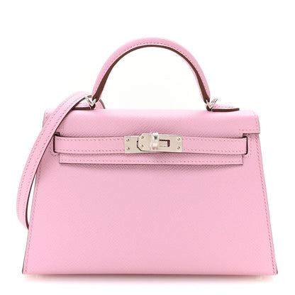 Epsom Mini Kelly Sellier 20 Mauve Sylvestre
