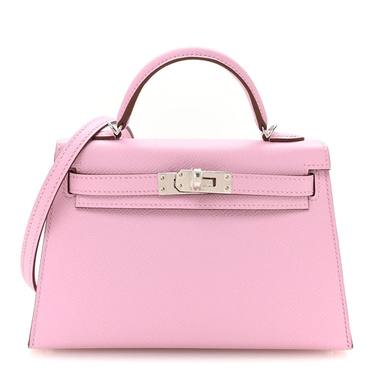 Epsom Mini Kelly Sellier 20 Mauve Sylvestre