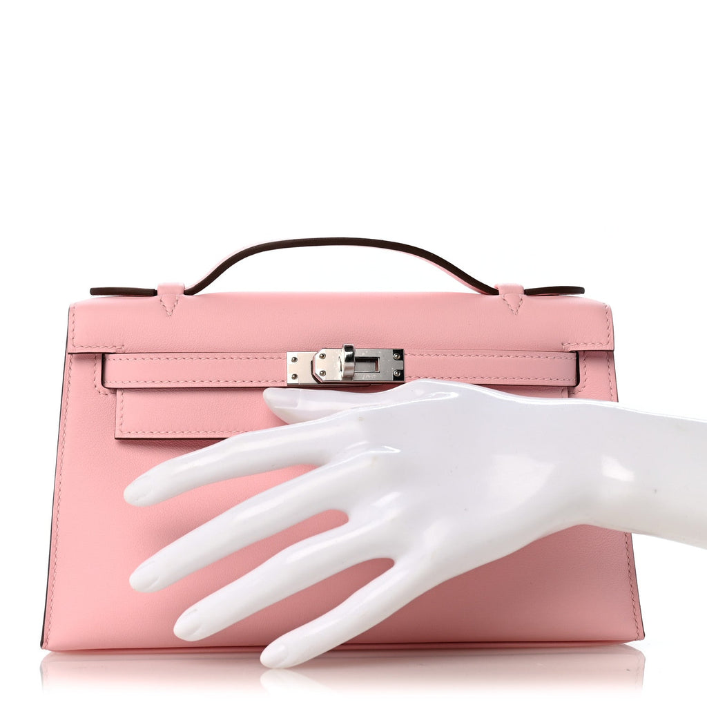 Swift Kelly Pochette Clutch Rose Sakura
