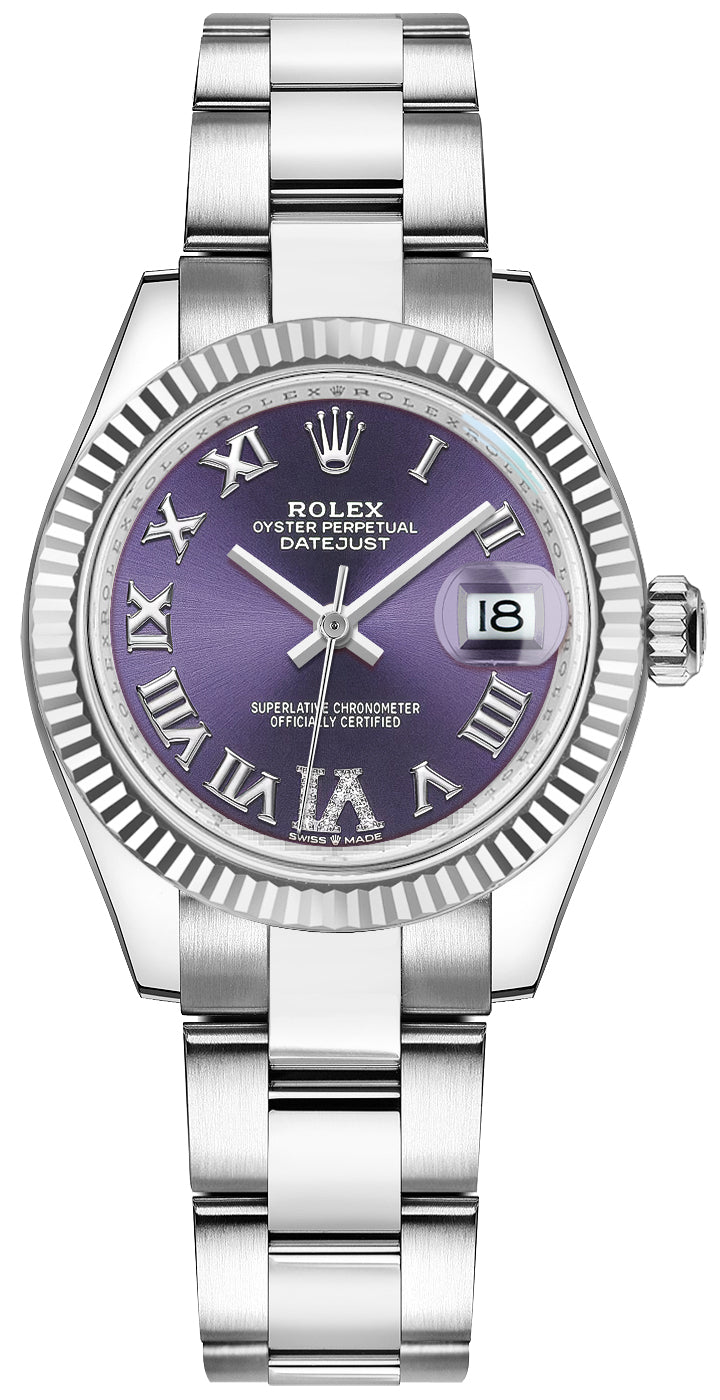 Rolex Datejust 31 Aubergine Purple Dial Women's Watch 278274-0025