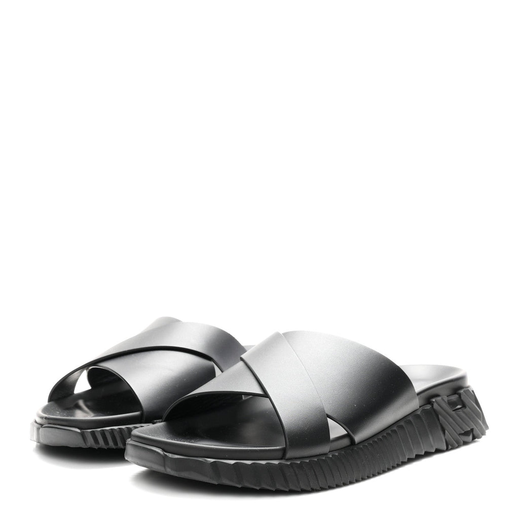 Nappa Mens Infra Sandals 42 Black