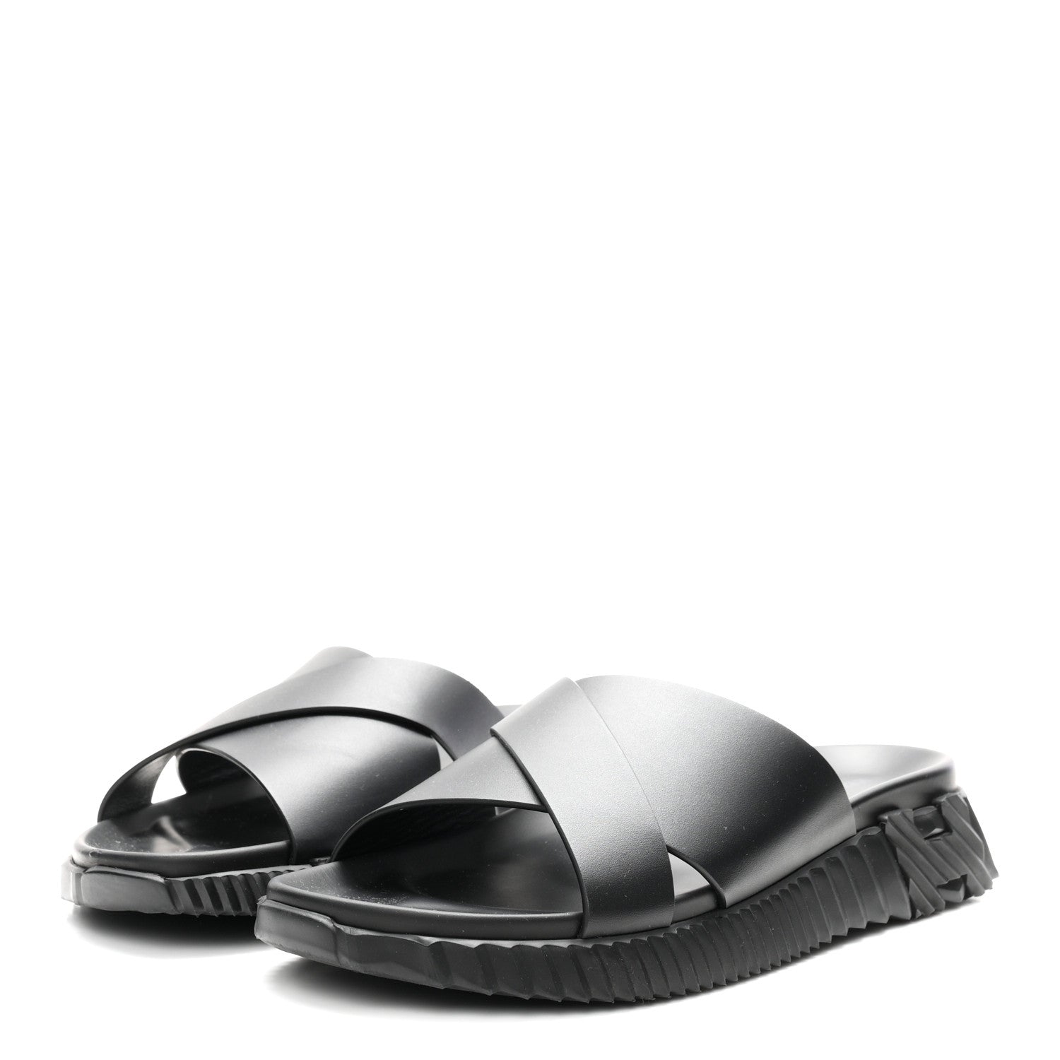 Nappa Mens Infra Sandals 42 Black