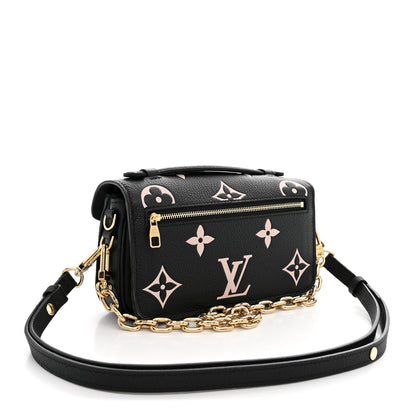 Empreinte Monogram Giant Pochette Metis East West Black Beige