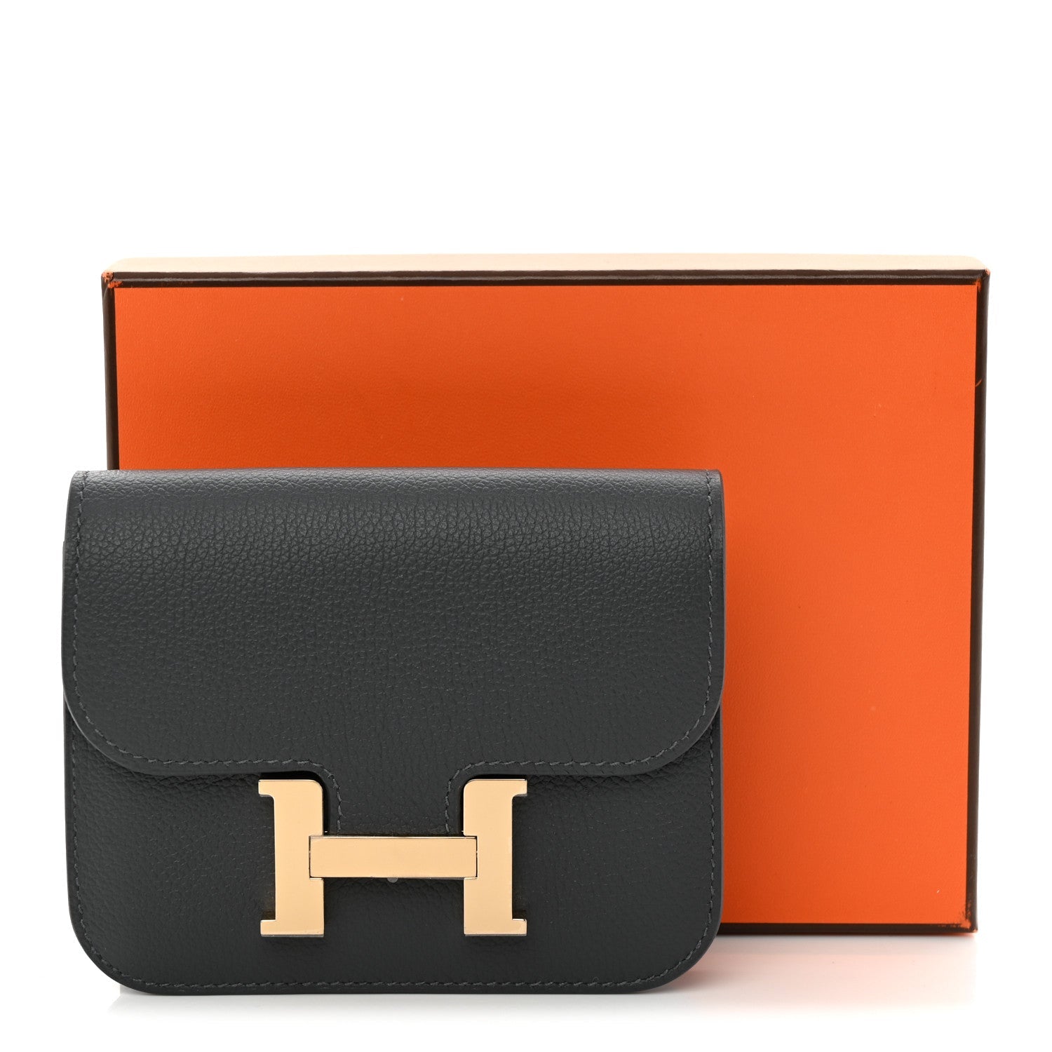Evercolor Verso Constance Slim Wallet Ardoise Bleu Glacier