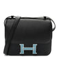 Epsom Enamel Constance 24 Black Bleu Saint Cyr