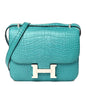 Matte Alligator Constance 18 Bleu Paon