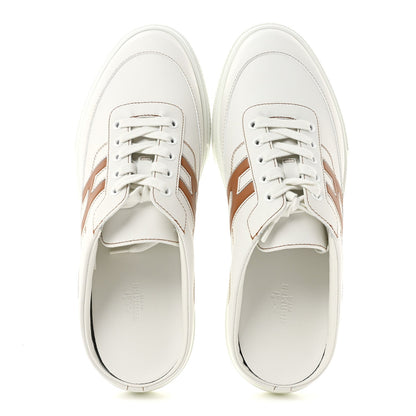 Calfskin Mens Keep Mule Sneakers 42 White Naturel