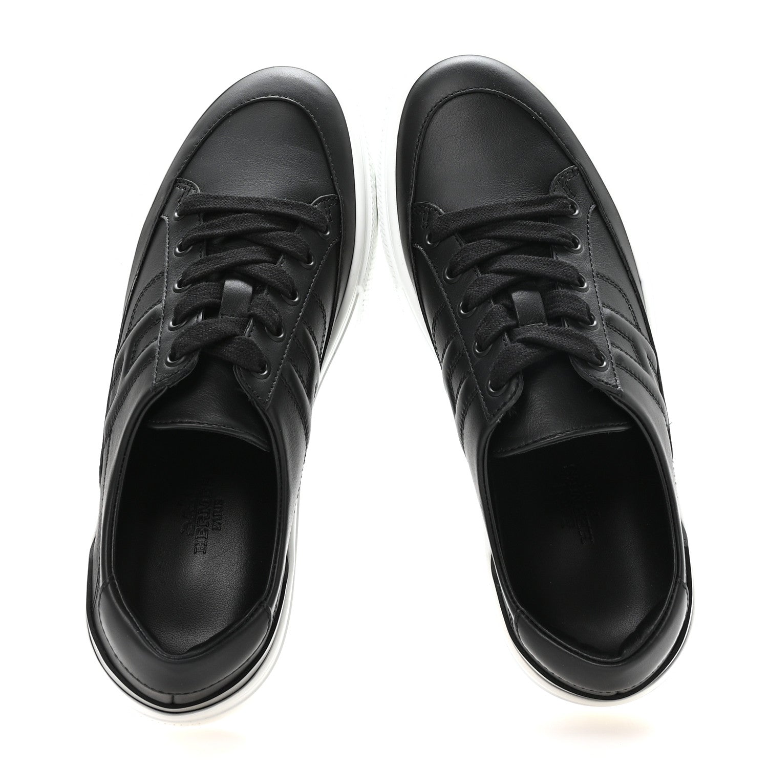Calfskin Deep Sneakers 36 Black