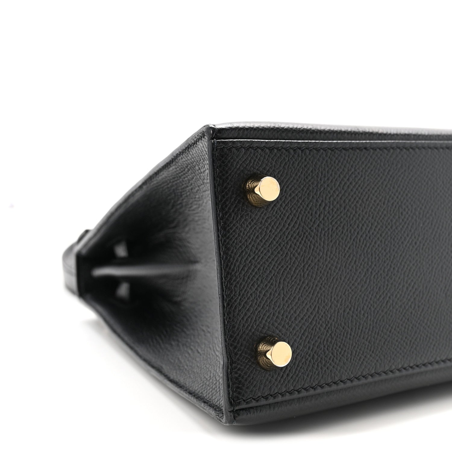 Epsom Horseshoe Kelly Sellier 25 Black Bleu Electrique