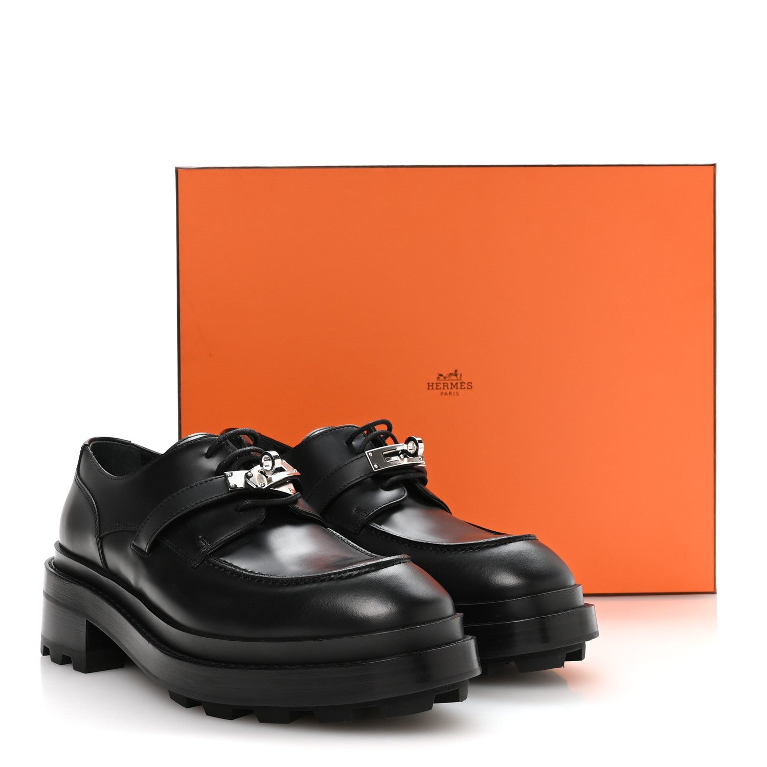 Glossed Calfskin First Oxford 39 Black