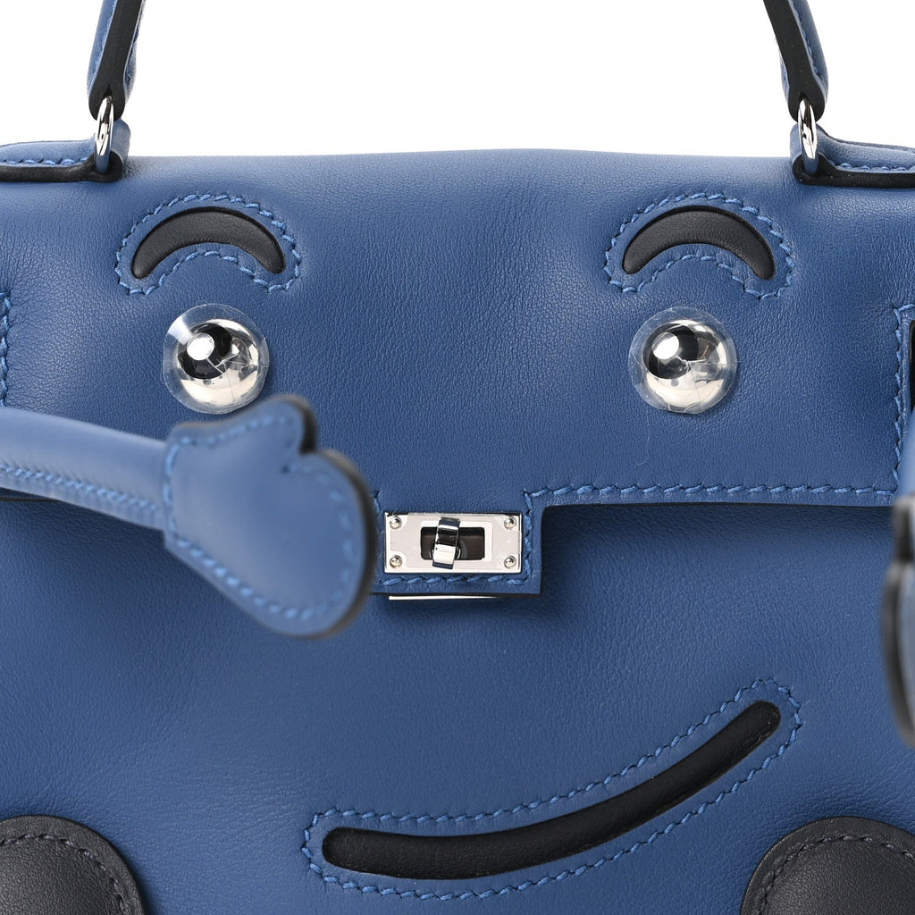 Swift Quelle Idole Kelly Doll Handbag Bleu Tie Caban