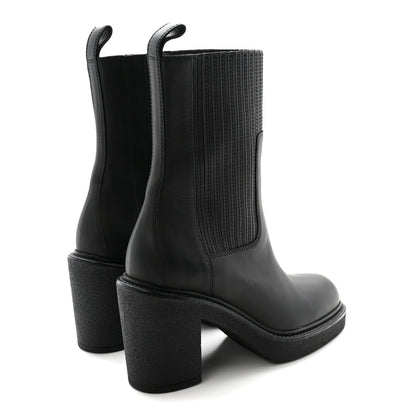 Calfskin Donia 70 Ankle Boots Black