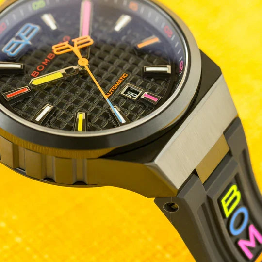 Bomberg Men's Watch BOLT-68 Neo Automatic Taipei Metropolis Black PVD