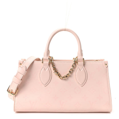 Calfskin OnTheGo East West Pearl Pink