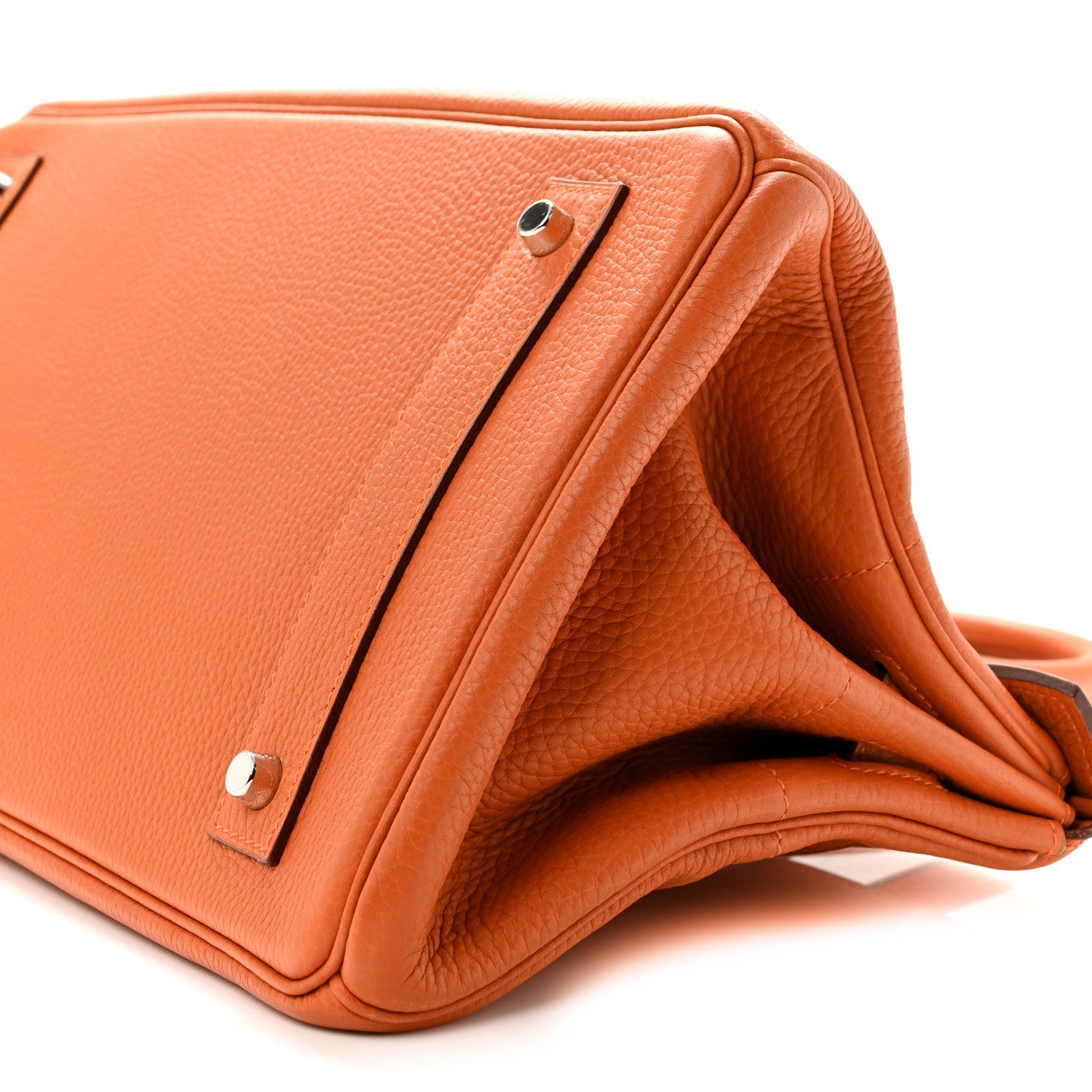 Taurillon Clemence JPG Birkin 42 Orange