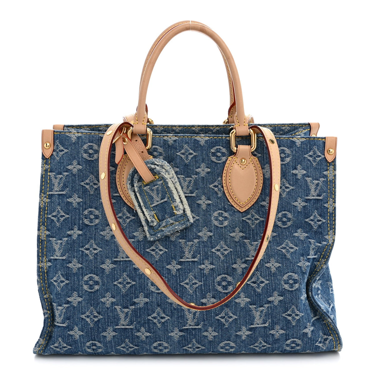 Monogram Denim Onthego MM Blue