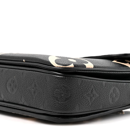 Empreinte Monogram Giant Crafty Pochette Metis Black Creme